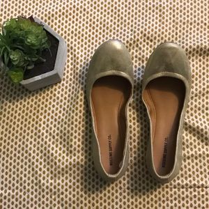 Mossimo Supply Co Gold Flats